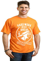 Hard Work Anvil Men's Bamboo Viscose/Organic Cotton Short Sleeve Graphic T-Shirt Spun Bamboo