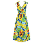 Hawaiian Beach Dress Summer Print Long Skirt Women's Dress nowadaysfashion