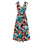 Hawaiian Beach Dress Summer Print Long Skirt Women's Dress nowadaysfashion