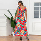 Hawaiian Beach Dress Summer Print Long Skirt Women's Dress nowadaysfashion