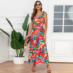 Hawaiian Beach Dress Summer Print Long Skirt Women's Dress nowadaysfashion