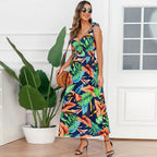 Hawaiian Beach Dress Summer Print Long Skirt Women's Dress nowadaysfashion