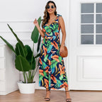 Hawaiian Beach Dress Summer Print Long Skirt Women's Dress nowadaysfashion