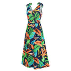 Hawaiian Beach Dress Summer Print Long Skirt Women's Dress nowadaysfashion