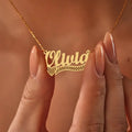 Heart and Name Necklace Personalised Engraaved pendant nowadaysfashion