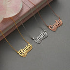 Heart and Name Necklace Personalised Engraaved pendant nowadaysfashion