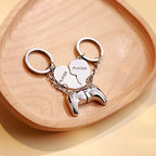 Heart engraved handle keychain Valentine's Day gift nowadaysfashion