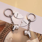 Heart engraved handle keychain Valentine's Day gift nowadaysfashion