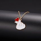 Heart Nurse Cap Doctor Necklaces Medical Equipment Stethoscope Syringe Pendant Hospital Style Jewelry nowadaysfashion