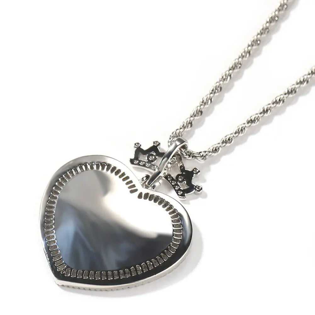 Heart Princess Photo Pendant Custom Memory Picture Pendant for daughter nowadaysfashion
