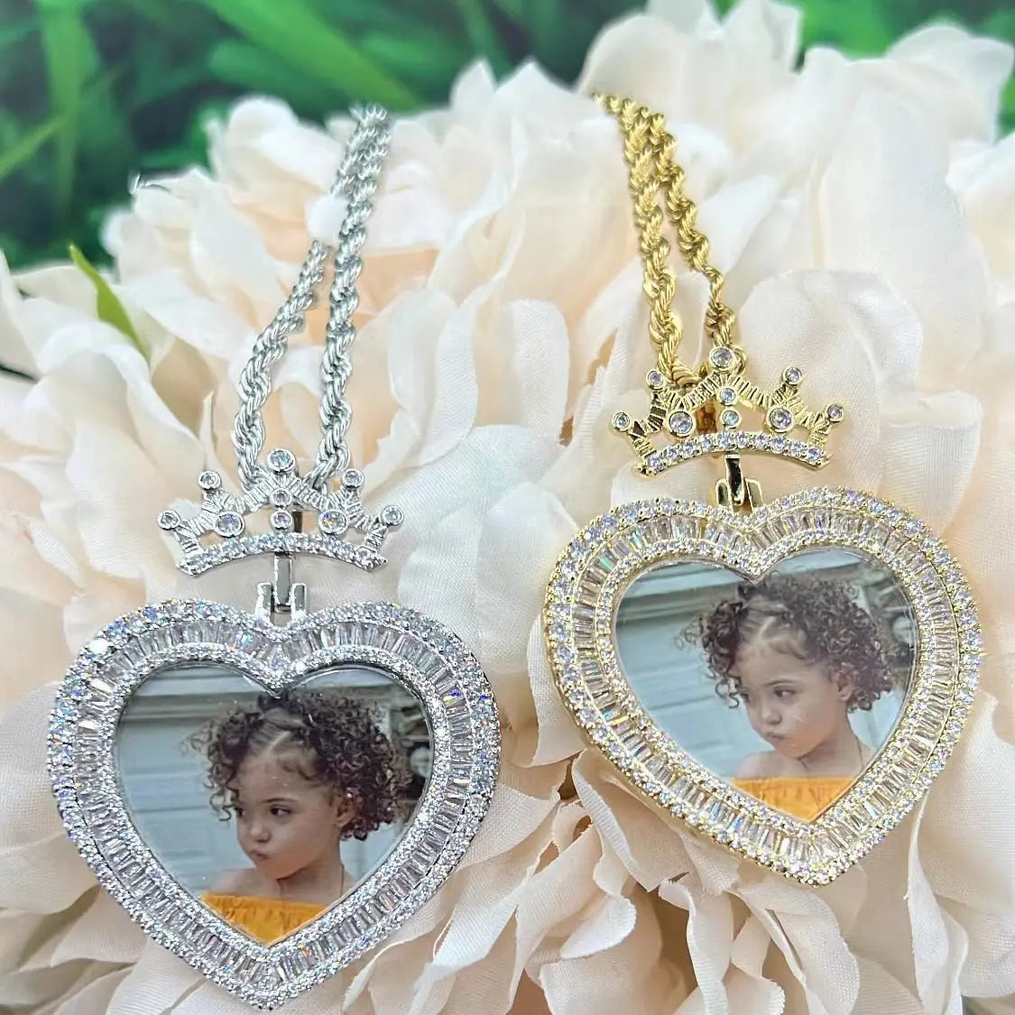 Heart Princess Photo Pendant Custom Memory Picture Pendant for daughter nowadaysfashion