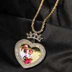 Heart Princess Photo Pendant Custom Memory Picture Pendant for daughter nowadaysfashion