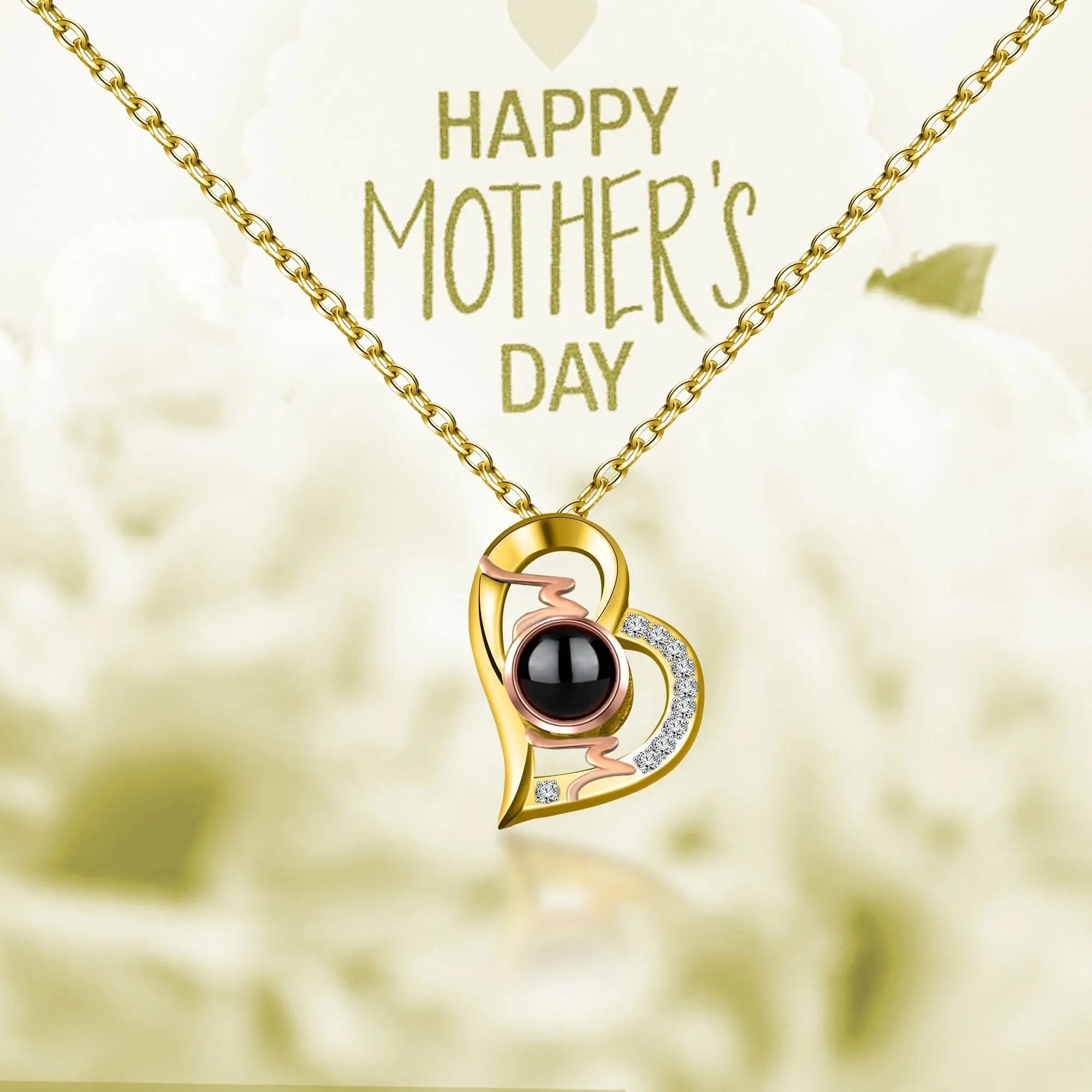 Heart Projection Necklace Personalized Photo MOM Pendant nowadaysfashion