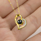 Heart Projection Necklace Personalized Photo MOM Pendant nowadaysfashion