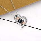 Heart Projection Necklace Personalized Photo MOM Pendant nowadaysfashion