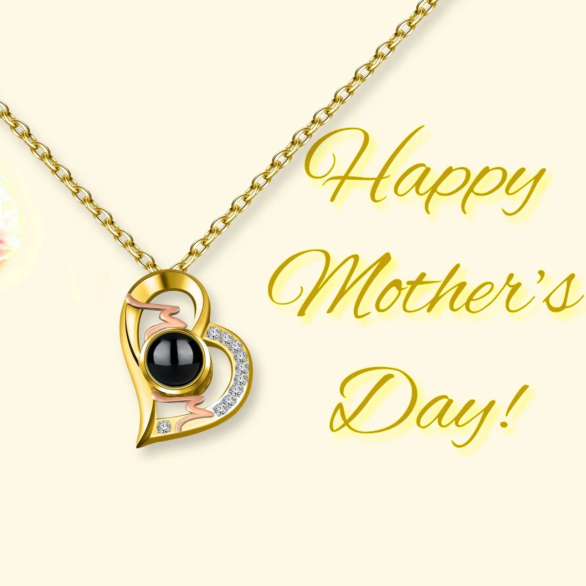 Heart Projection Necklace Personalized Photo MOM Pendant nowadaysfashion