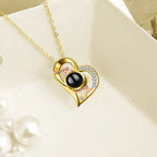 Heart Projection Necklace Personalized Photo MOM Pendant nowadaysfashion