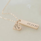 Heart-shaped Necklace Personalized Engraved Name Text Pendant nowadaysfashion