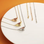 Heart Shaped Pendant Copper Personalized Colorful Baby Children's Photo Necklaces nowadaysfashion