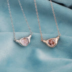 Heart Shaped Pendant Copper Personalized Colorful Baby Children's Photo Necklaces nowadaysfashion