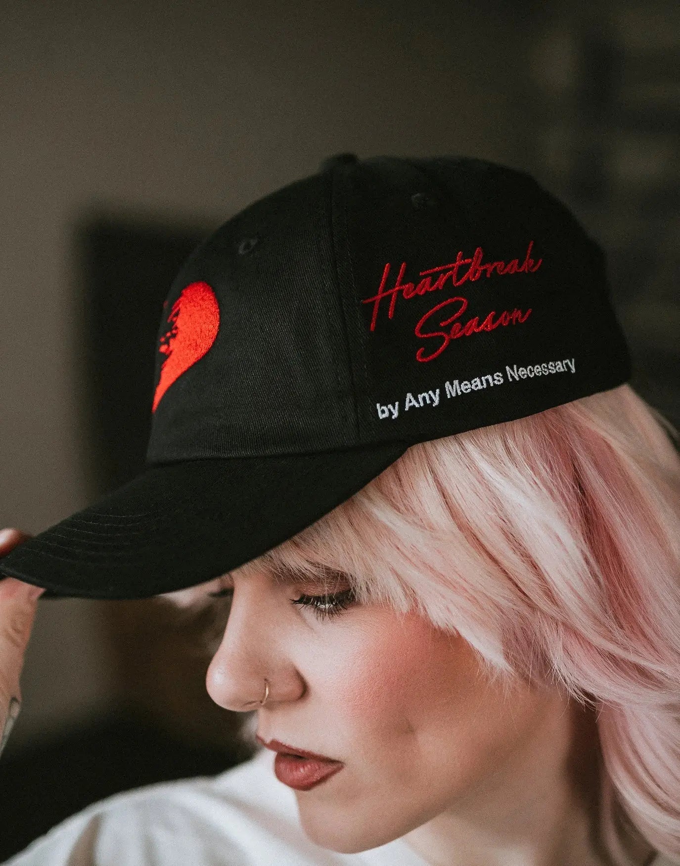 Heartbreak Season Hat Any Means Necessary Clothing