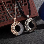 Heaven Officials Blessing Couple Necklaces Moonlight Pendant Necklace For Lovers Friendship Jewelry nowadaysfashion