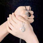 Heaven Officials Blessing Couple Necklaces Moonlight Pendant Necklace For Lovers Friendship Jewelry nowadaysfashion