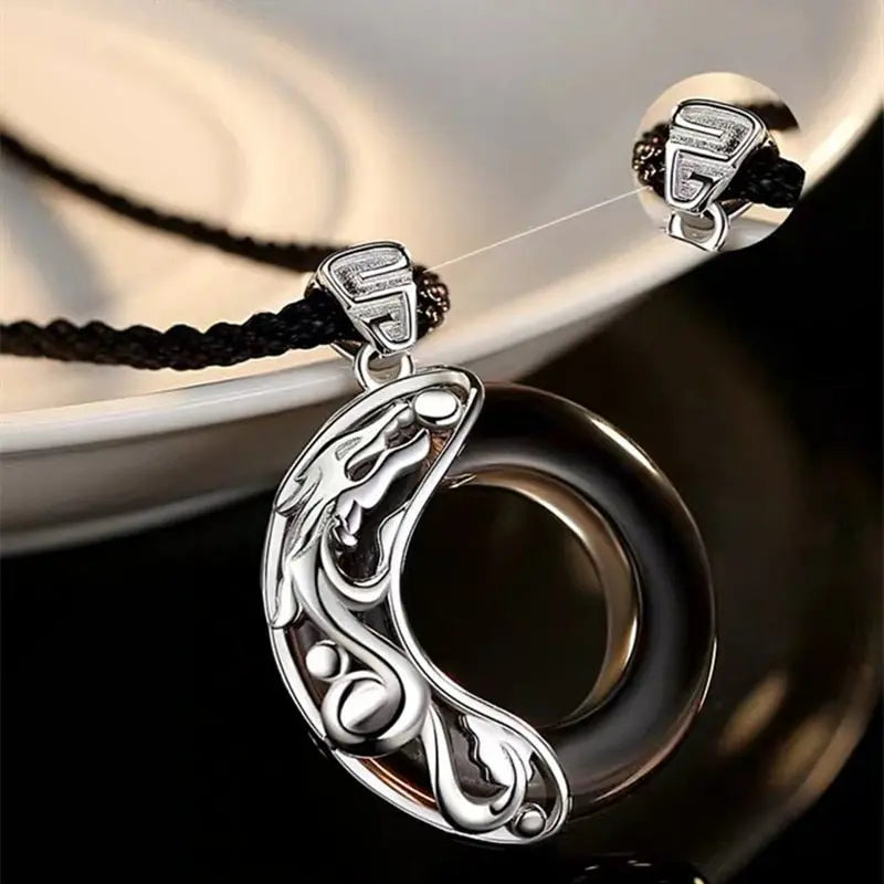Heaven Officials Blessing Couple Necklaces Moonlight Pendant Necklace For Lovers Friendship Jewelry - Blade & Thread
