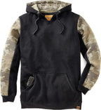 Heavyweight Camo Hoodie for Men - Hidden Security Pocket | V-Neck Opening Blade & Thread
