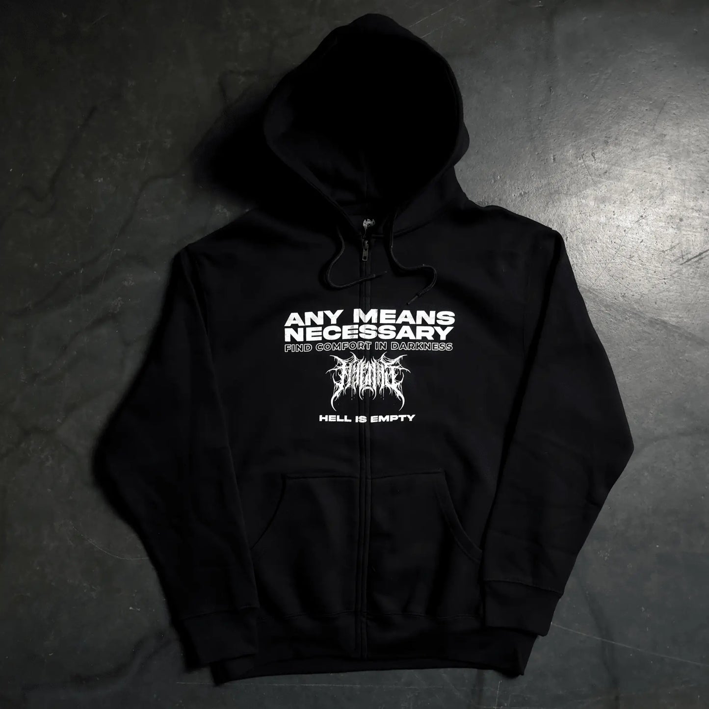 Hell is Empty Zip Up Hoodie - Blade & Thread