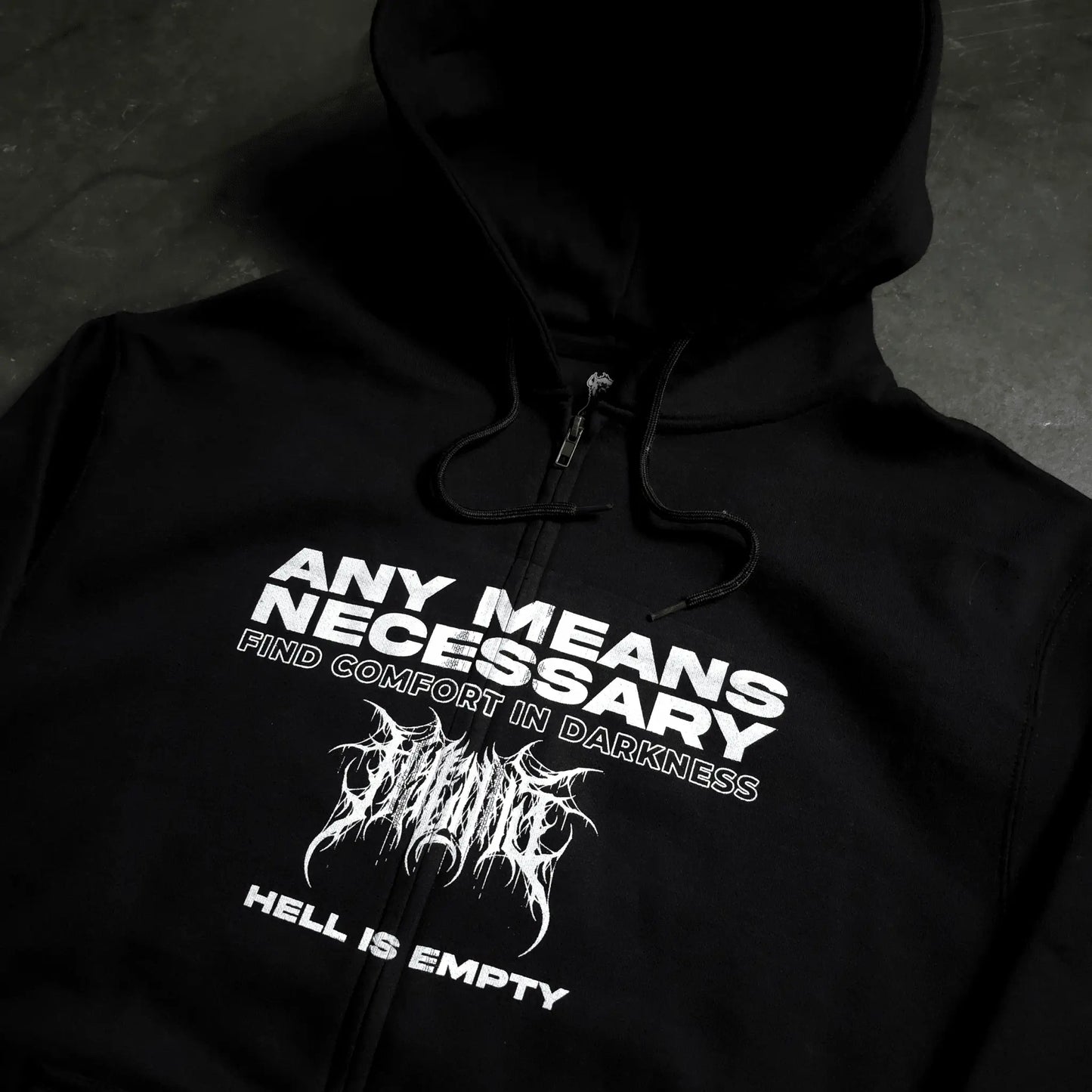 Hell is Empty Zip Up Hoodie - Blade & Thread