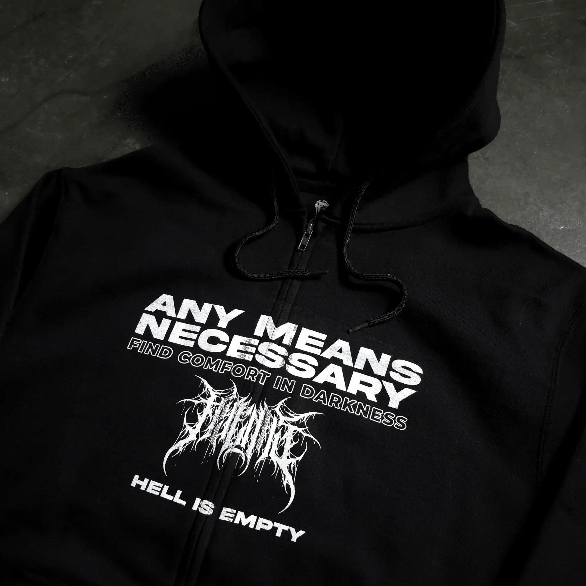 Hell is Empty Zip Up Hoodie - Blade & Thread