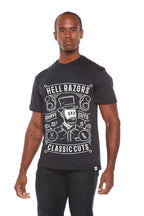 Hell Razors Men's Bamboo Viscose/Organic Cotton Short Sleeve Graphic T-Shirt Spun Bamboo