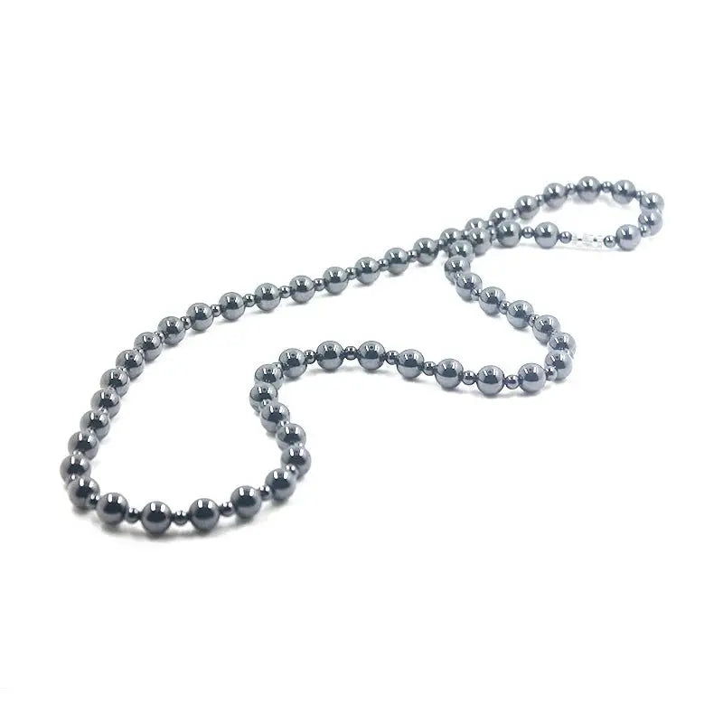 hematite necklace Round Beads Beaded Necklace nowadaysfashion