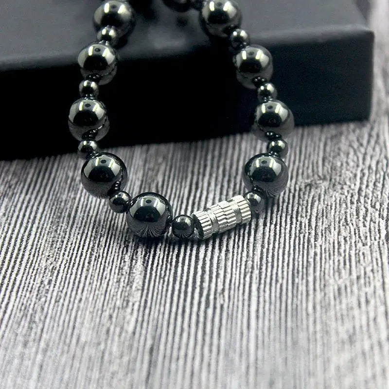 hematite necklace Round Beads Beaded Necklace nowadaysfashion