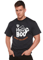 Hey Boo Men's Bamboo Viscose/Organic Cotton Short Sleeve Graphic T-Shirt Spun Bamboo