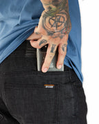 Hideout Denim Taper Fit Pants - Black Off The Grid Surplus