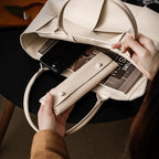High-end microfiber leather necklace clutch bag nowadaysfashion