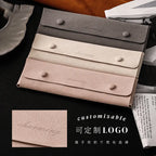 High-end microfiber leather necklace clutch bag nowadaysfashion