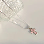 High-grade blade chain double cross pendant necklace nowadaysfashion