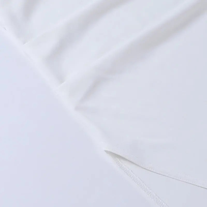 High Split Ankle-length Party Dresses Women Solid White Spaghetti Strap Dress Y2K nowadaysfashion