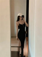 High Split Senior Medium Long Package Hip Slim Skirt nowadaysfashion