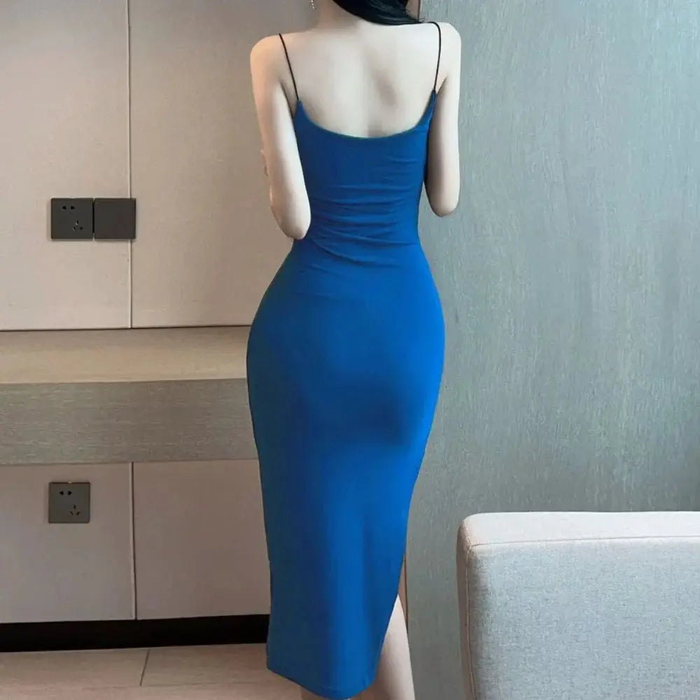 High Split Senior Medium Long Package Hip Slim Skirt nowadaysfashion