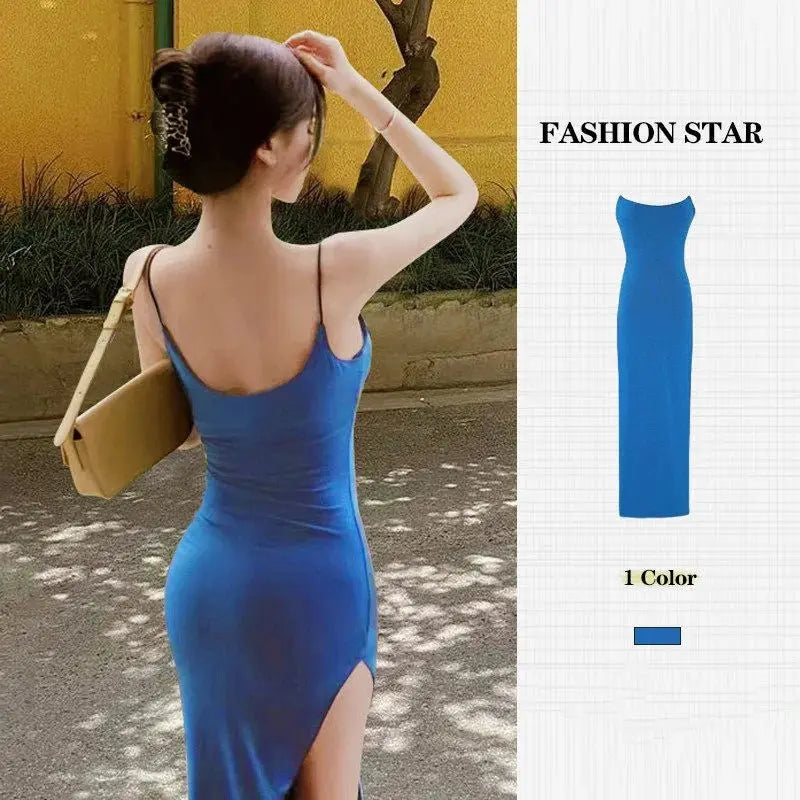 High Split Senior Medium Long Package Hip Slim Skirt nowadaysfashion