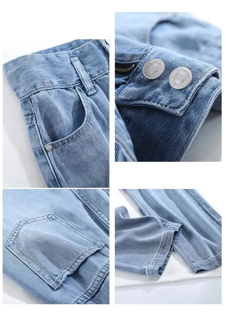 High Street Mopping Trousers Loose Straight Pants nowadaysfashion