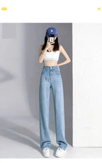 High Street Mopping Trousers Loose Straight Pants nowadaysfashion