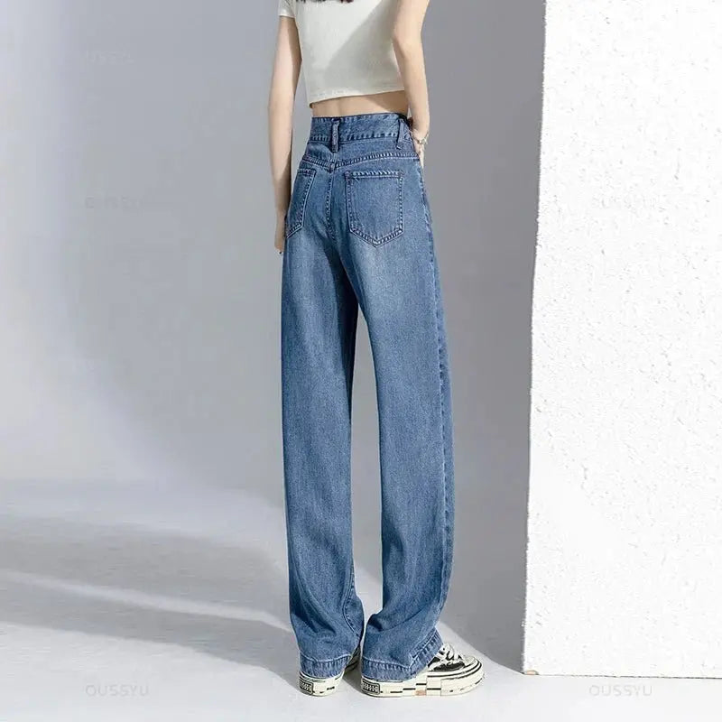 High Street Mopping Trousers Loose Straight Pants nowadaysfashion