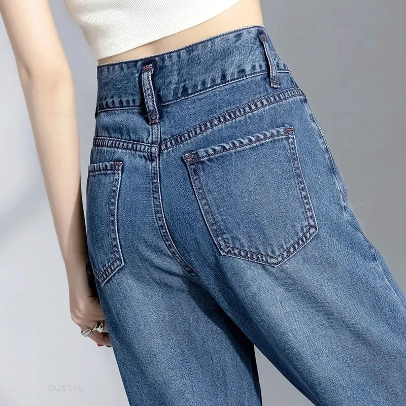 High Street Mopping Trousers Loose Straight Pants nowadaysfashion