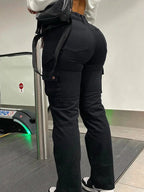 High Waist Cargo Pants Stylish - Blade & Thread