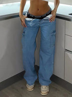 High Waist Cargo Pants Stylish - Blade & Thread